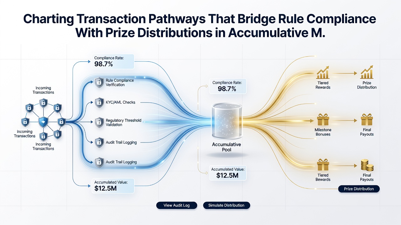 Illustration of compliance verification steps linking mobile bets to final prize payouts in progressive systems