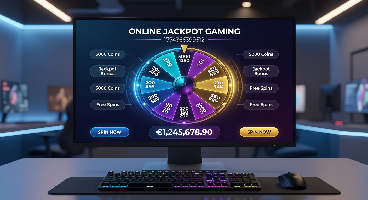 Futuristic interface showing blockchain-secured jackpot trackers, VR headset users immersed in virtual casino environments, and AI analytics dashboards predicting pot growth
