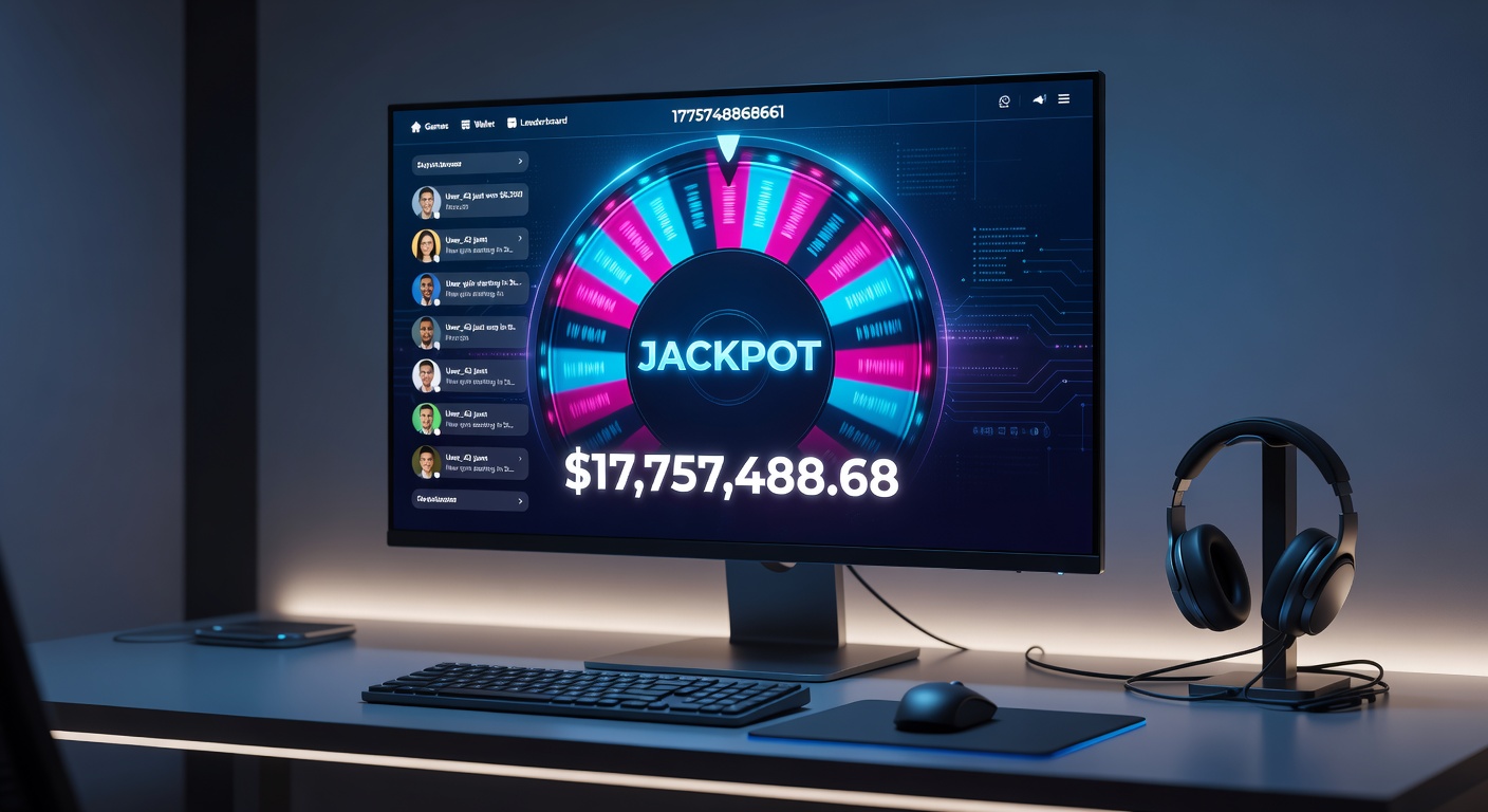 Excited player celebrating a jackpot win on a mobile device, with confetti effects and a glowing prize notification