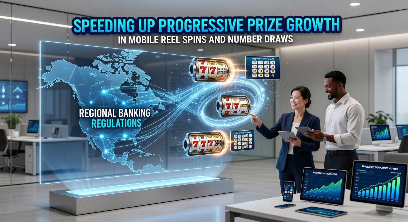 Mobile gaming interface showing progressive jackpot meters alongside regional banking symbols and transaction flows