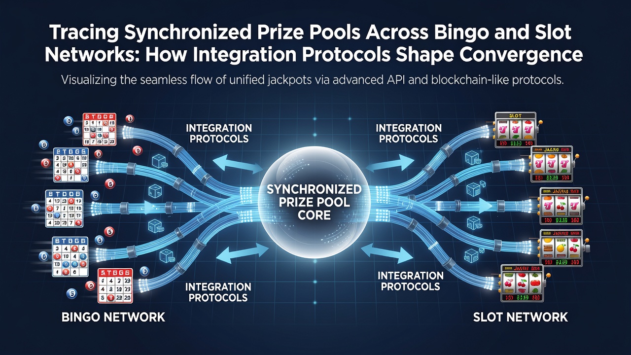 Flowchart illustrating contribution percentages and claim window timelines in integrated bingo and slot networks